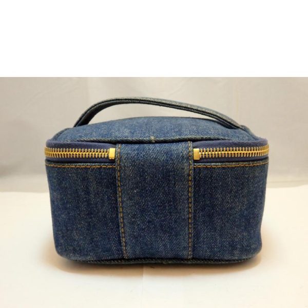 54068 02 Chanel Cocomark Vanity Bag Blue Denim