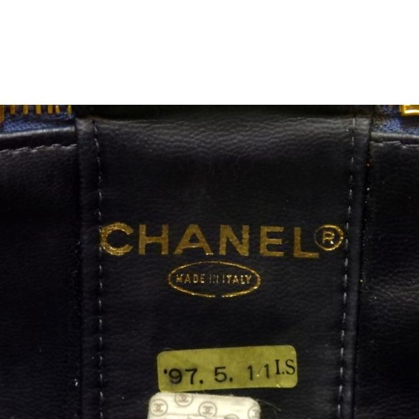 54068 07 Chanel Cocomark Vanity Bag Blue Denim