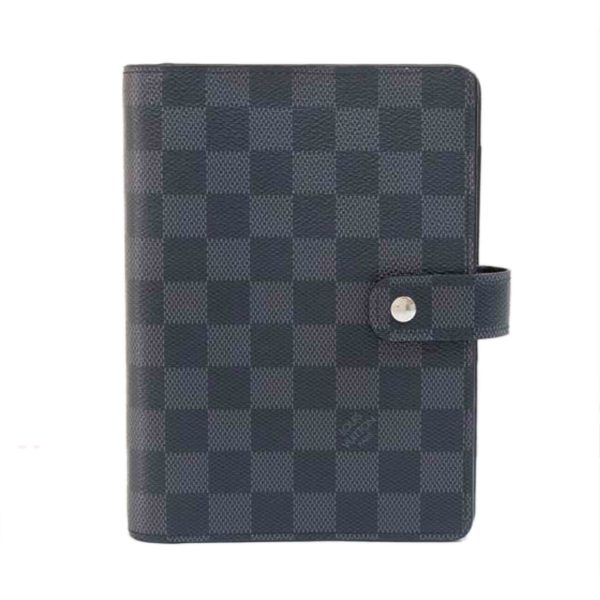 54076 1 Louis Vuitton Agenda Damier Pouch Graphite Gray