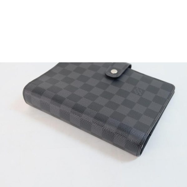 54076 3 Louis Vuitton Agenda Damier Pouch Graphite Gray