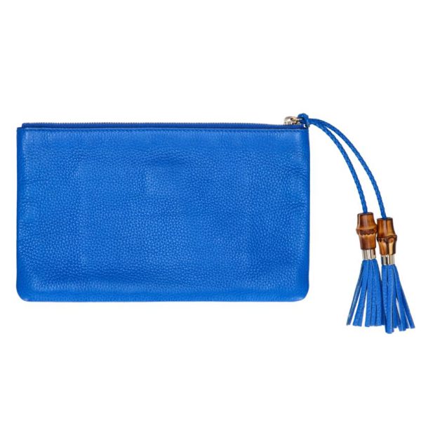 54109 2 Gucci Bamboo Tassel Pouch