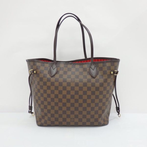 54129 2 Louis Vuitton Neverfull MM Tote Bag Damier