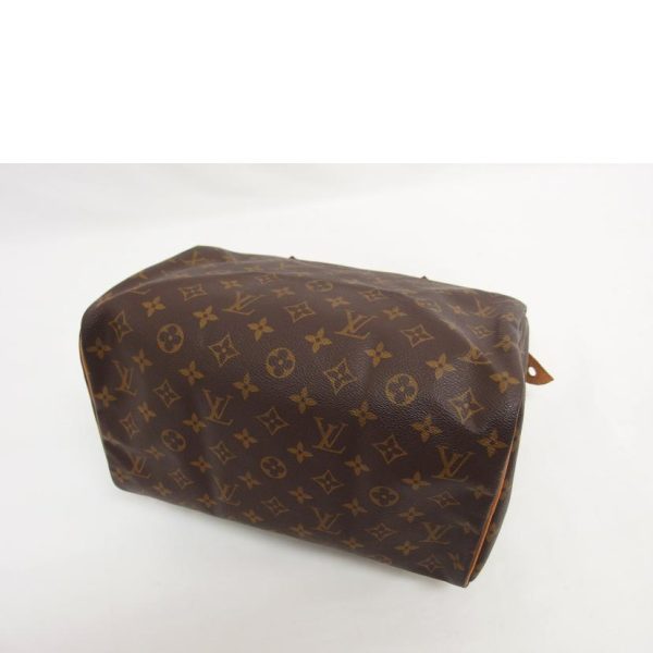 54140 3 Louis Vuitton Speedy 30 Monogram Bag Brown