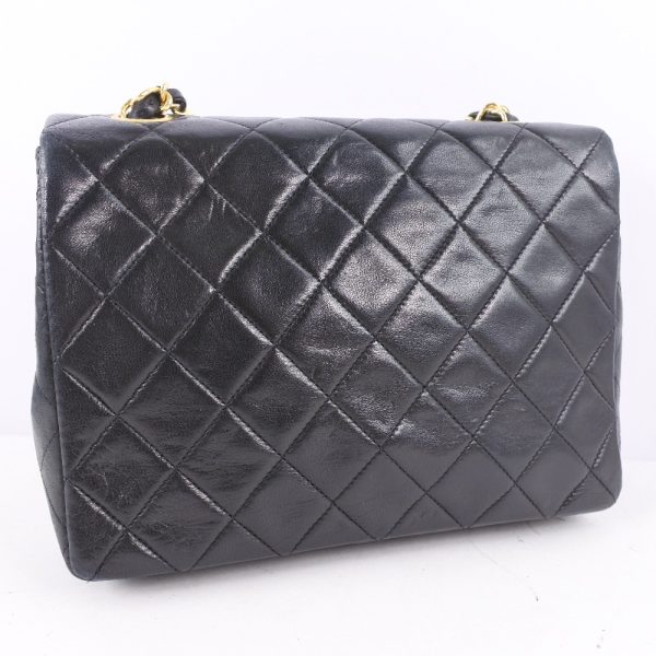 54140454 4 CHANEL Chain Shoulder Bag Matelasse Lambskin Black Shoulder Turn Lock