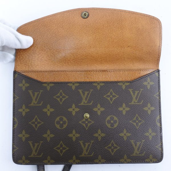 54140456 6 LOUIS VUITTON Double Mule M51815 Monogram Brown