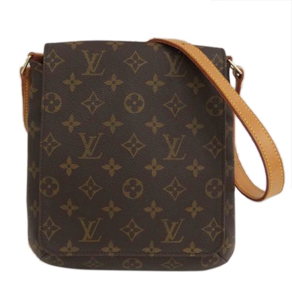 54151 1 Louis Vuitton Musette Salsa Monogram Shoulder Bag Brown