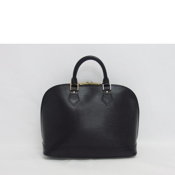 54164 2 Louis Vuitton Alma Epi Satchel Bag Black