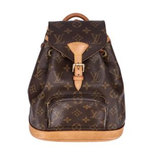 54167 1 Louis Vuitton Bowling Vanity Mini Travel Bag Brown