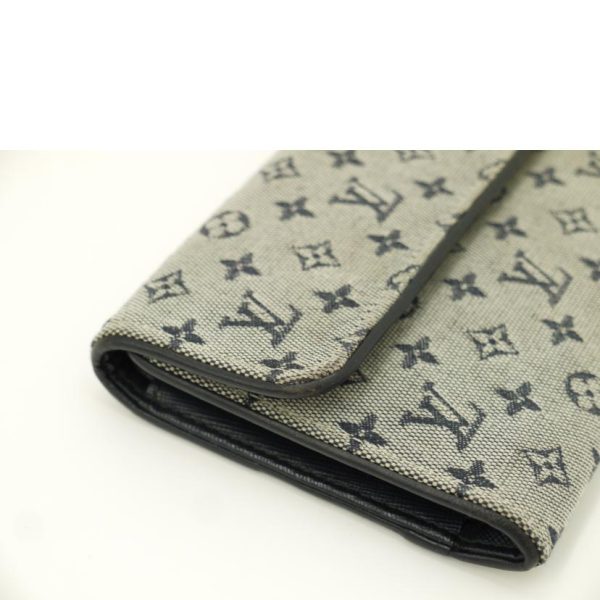 54197 5 Louis Vuitton Porto Tresor International Monogram Mini Wallet Navy