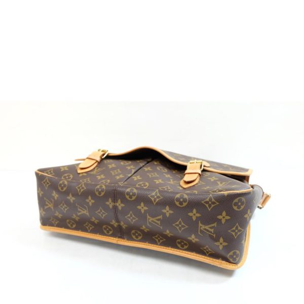 54236 3 Louis Vuitton Givessière GM Monogram Shoulder Bag Brown