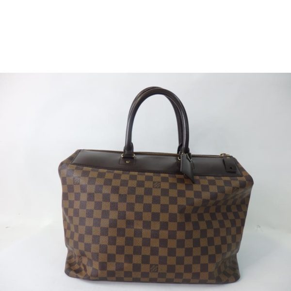 54256 2 Louis Vuitton Greenwich PM Damier Handbag Brown