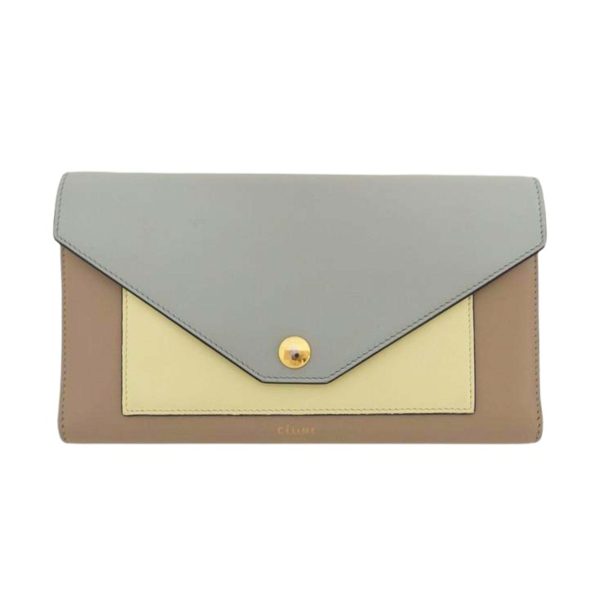 54263 1 Celine Tri fold Wallet Tricolor