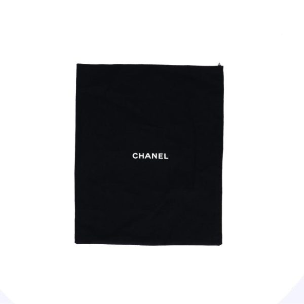 54267 7 Chanel Matelasse 255 Double Flap Chain Shoulder Bag Black