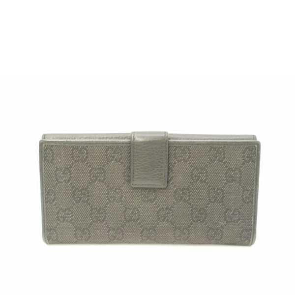 54302 2 Gucci Interlocking G W Hook Long Wallet Black