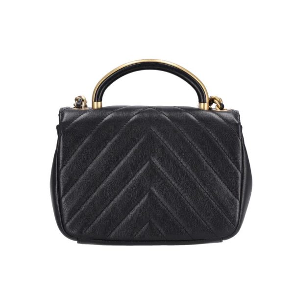 54331 2 Chanel V Stitch Top Handle Bag Caviar