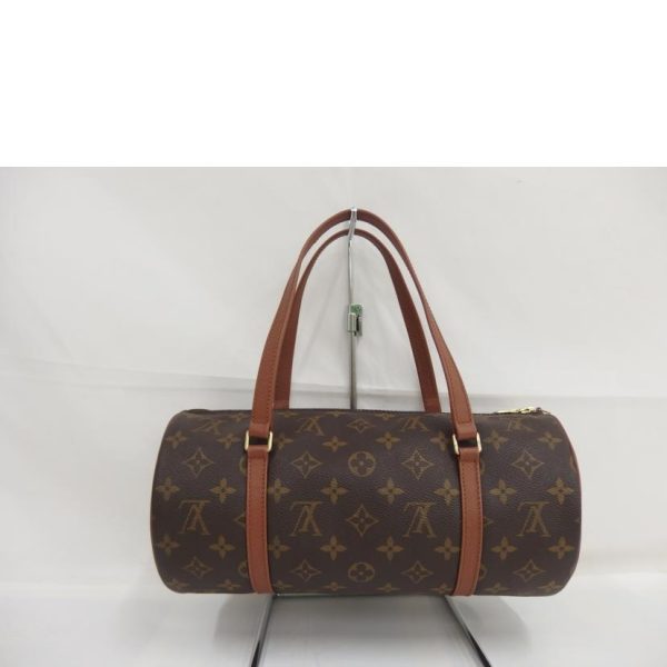 54434 2 Louis Vuitton Early Model Papillon Monogram Handbag Brown