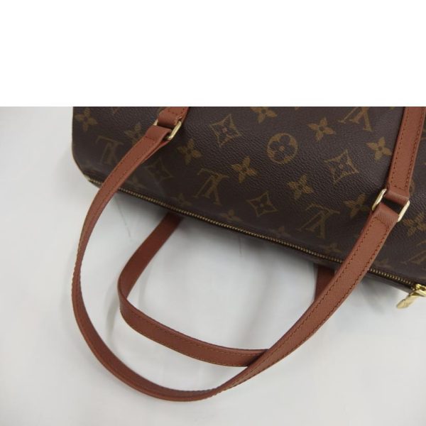 54434 3 Louis Vuitton Early Model Papillon Monogram Handbag Brown