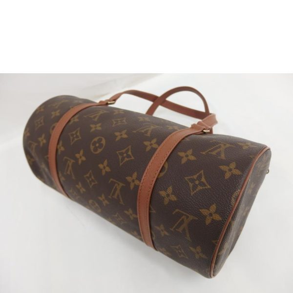 54434 4 Louis Vuitton Early Model Papillon Monogram Handbag Brown