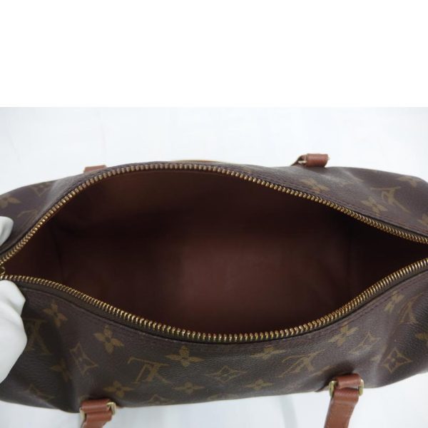 54434 5 Louis Vuitton Early Model Papillon Monogram Handbag Brown