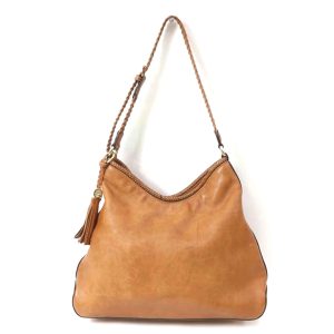 54435 1 Celine Luggage Handbag Bicolor Bag Brown