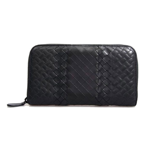 54453 1 Bottega Veneta Intrecciato Round Zipper