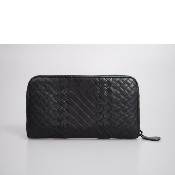 54453 2 Bottega Veneta Intrecciato Round Zipper