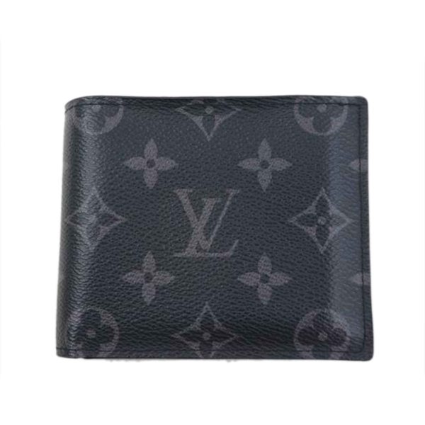 54526 1 Louis Vuitton Portefeuil Marco NM Monogram Eclipse Wallet Black