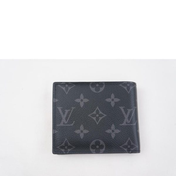 54526 2 Louis Vuitton Portefeuil Marco NM Monogram Eclipse Wallet Black