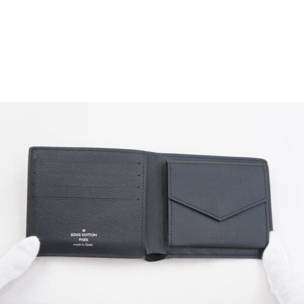 54526 4 Louis Vuitton Portefeuil Marco NM Monogram Eclipse Wallet Black