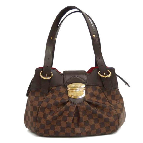 54533 1 Louis Vuitton Sistine PM Damier Ebene Handbag Brown