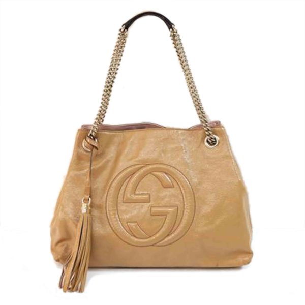 54601 1 GUCCI Interlocking G Soho Chain Shoulder Bag