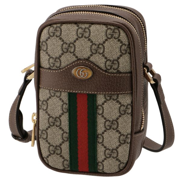 54659596iws8745 1 GUCCI Ophidia GG Pochette Crossbody Bag Beige