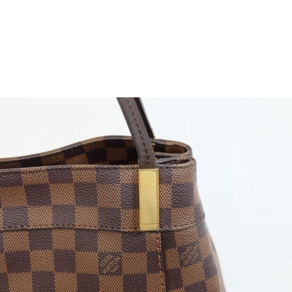 54683 7 Louis Vuitton Mariborn PM Damier Handbag Ebene Brown