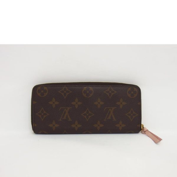 54731 2 Louis Vuitton Portefeuil Clemence Damier Wallet Rose Ballerine