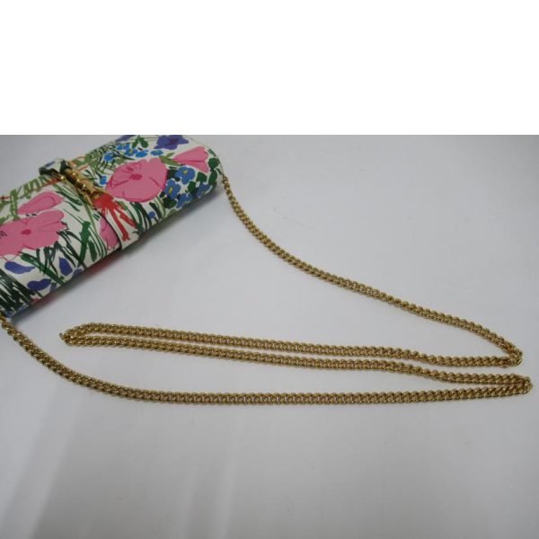 54751 4 Gucci Jackie Chain Wallet Multi Color