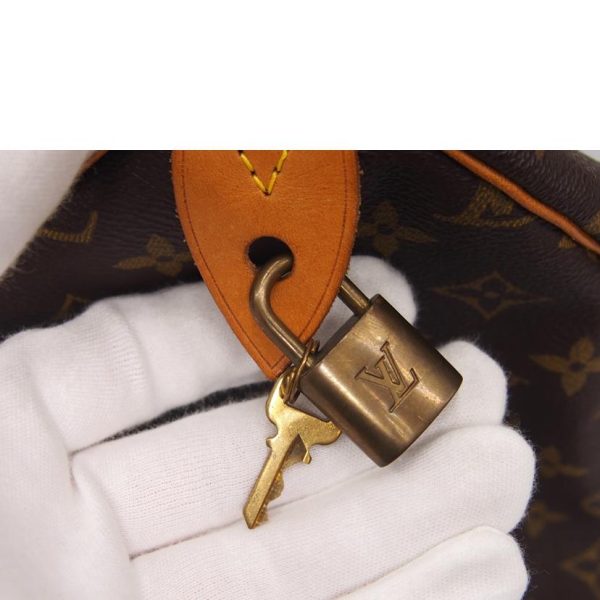 54798 6 Louis Vuitton Speedy 35 Bag Monogram Brown