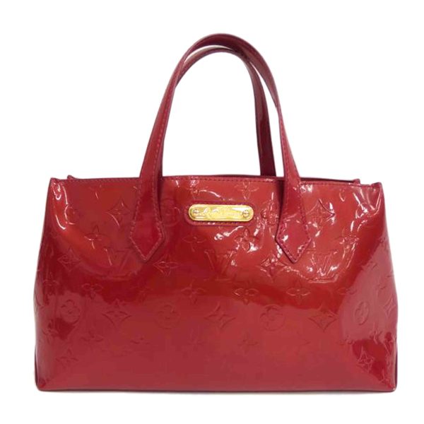 54809 1 Louis Vuitton Wilshire Vernis Handbag Red