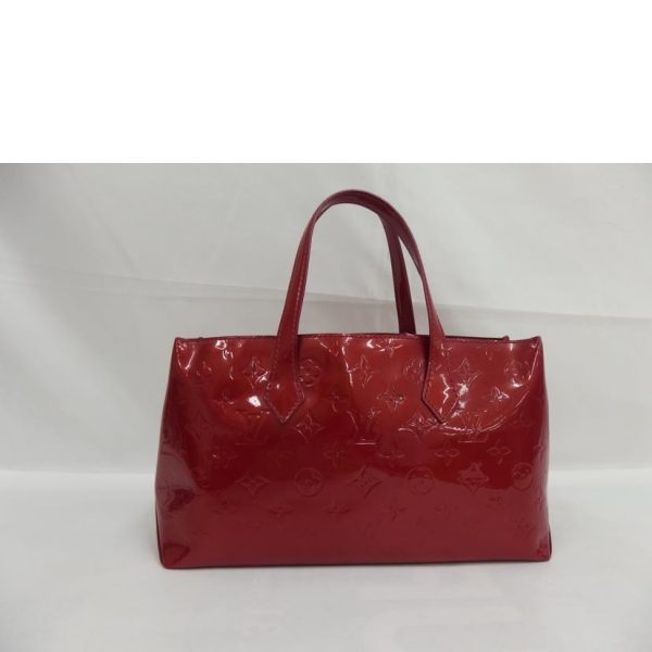 54809 2 Louis Vuitton Wilshire Vernis Handbag Red