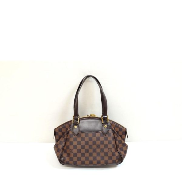 54812 2 Louis Vuitton Verona PM Damier Handbag Ebene Brown