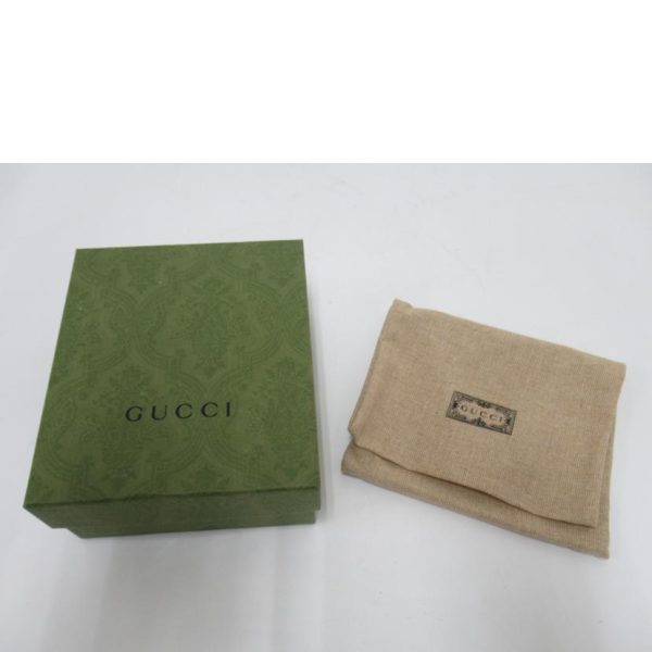 54829 6 GUCCI Bi Fold Wallet Cherry Biege