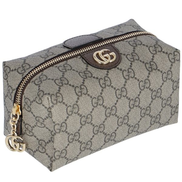 548393k5i5g8358 GUCCI Ophidia GG Cosmetic Case Beige Ebony