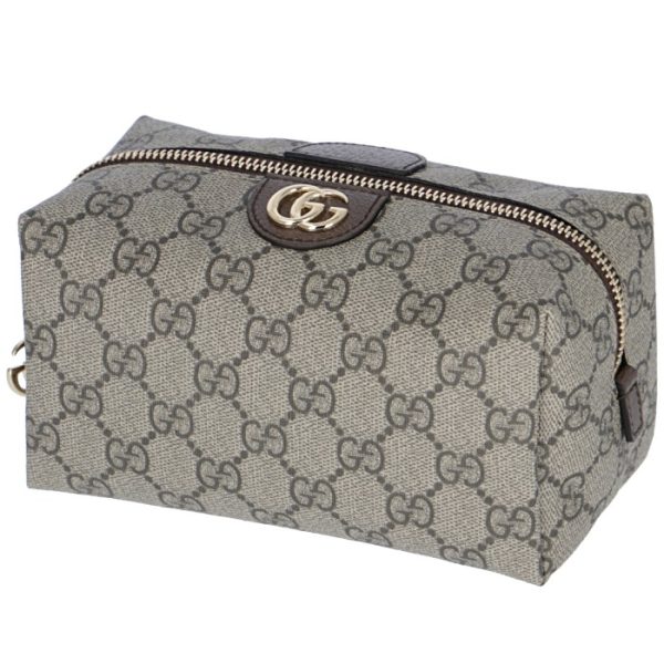 548393k5i5g8358 1 GUCCI Ophidia GG Cosmetic Case Beige Ebony