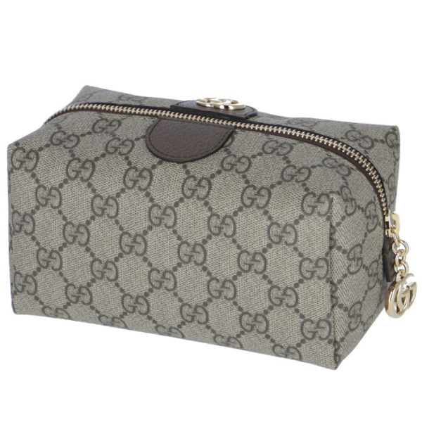 548393k5i5g8358 2 GUCCI Ophidia GG Cosmetic Case Beige Ebony