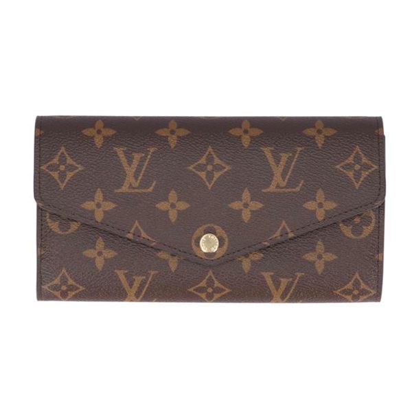 54843 1 Louis Vuitton Portefeuille Sara Monogram Wallet Brown