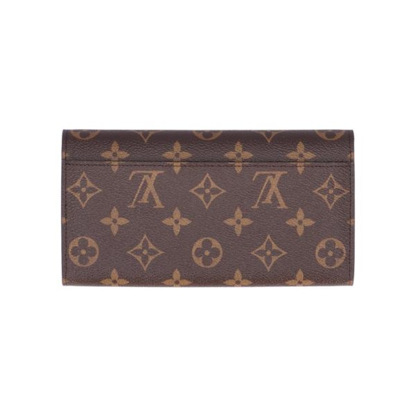 54843 2 Louis Vuitton Portefeuille Sara Monogram Wallet Brown