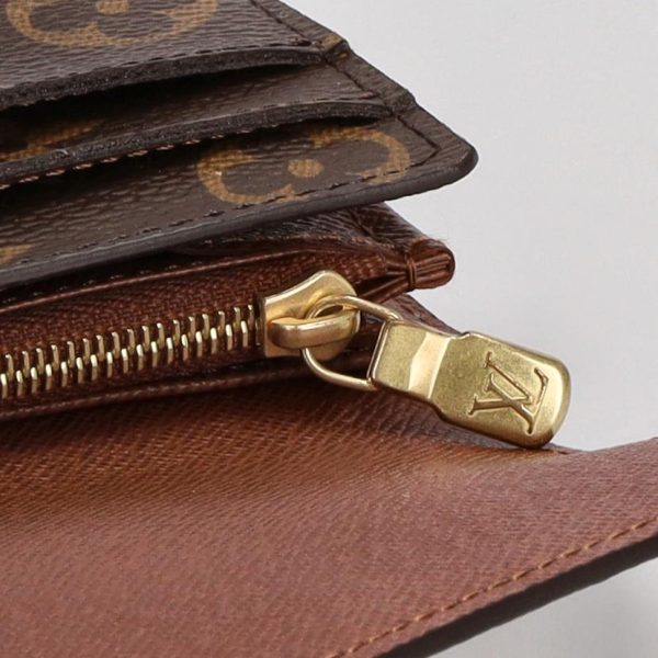 54843 6 Louis Vuitton Portefeuille Sara Monogram Wallet Brown