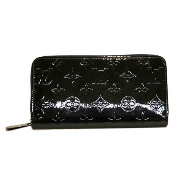 54850 1 Louis Vuitton Zippy Wallet Vernis Wallet Black