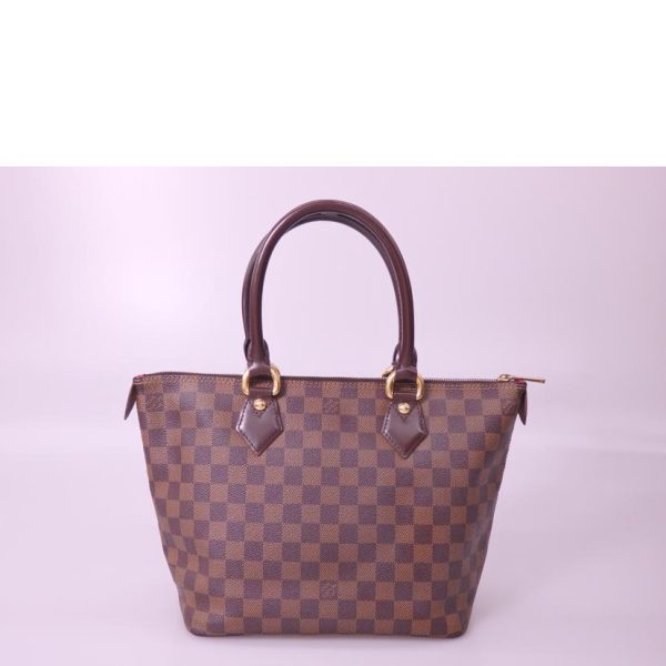 54861 2 Louis Vuitton Saleya Damier Handbag Ebene Brown