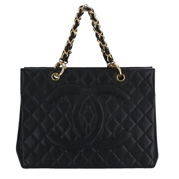 54867 1 Chanel Cocomark Chain Handbag Caviar Skin