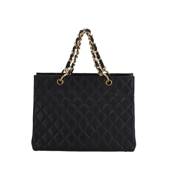 54867 2 Chanel Cocomark Chain Handbag Caviar Skin